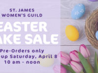 Easter Bake Sale – Pre-Order Only